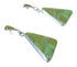 Genuine Sterling Silver Turquoise Inlay Southwestern Post Dangle Earrings