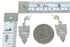 Southwestern Turquoise Inlay Authentic Sterling Silver Post Dangle Earrings QX78785