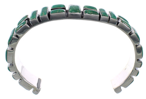 Southwestern Turquoise Sterling Silver Cuff Bracelet VX63360
