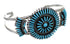 Southwest Sterling Silver Turquoise Needlepoint Cuff Bracelet VX63783