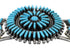 Southwest Sterling Silver Turquoise Needlepoint Cuff Bracelet VX63783
