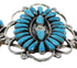 Genuine Sterling Silver Turquoise Southwest Cuff Bracelet VX63802
