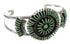 Southwest Genuine Sterling Silver Turquoise Needlepoint Cuff Bracelet VX63508