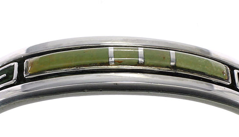 Turquoise Genuine Sterling Silver Southwestern Cuff Bracelet VX63562
