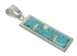 Opal And Turquoise Inlay Southwest Silver Pendant MX63838