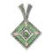 Silver Turquoise And Opal Inlay Jewelry Pendant MX63896