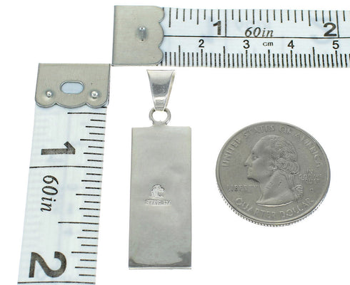 Turquoise And Opal Southwest Silver Jewelry Pendant MX63899