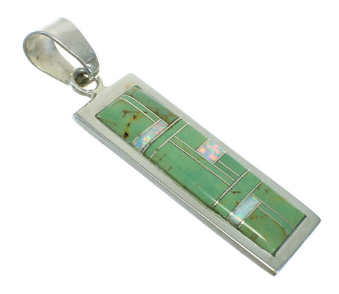 Opal And Turquoise Sterling Silver Pendant MX63910