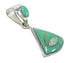 Sterling Silver Turquoise Opal Jewelry Pendant MX63963