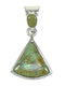 Silver Turquoise And Opal Inlay Jewelry Pendant MX63964