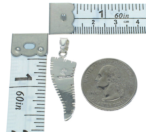 Multicolor Inlay Southwest Sterling Silver Pendant WX63765