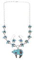 Multicolor Sterling Silver Mesa Design Bear Link Necklace Set WX71706