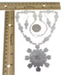 Multicolor Genuine Sterling Silver Southwestern Link Necklace And Earrings Set WX71799