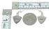 Sterling Silver Multicolor Inlay Southwest Post Dangle Earrings MX64501