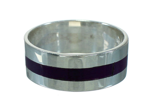 Genuine Sterling Silver Sugilite Ring Size 6-1/4 RX63633