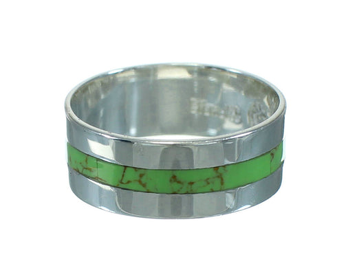 Genuine Sterling Silver Southwestern Gaspeite Ring Size 5 RX63679