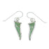 Turquoise Inlay Silver Hook Dangle Earrings AX78589