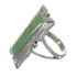 Southwest Silver Turquoise Ring Size 4-3/4 YX79970