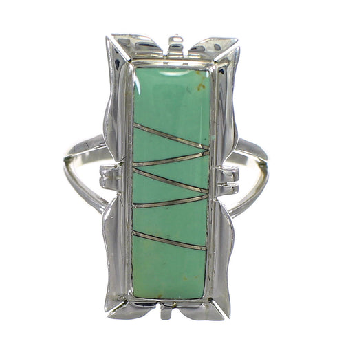 Southwest Sterling Silver Turquoise Ring Size 7 YX79973