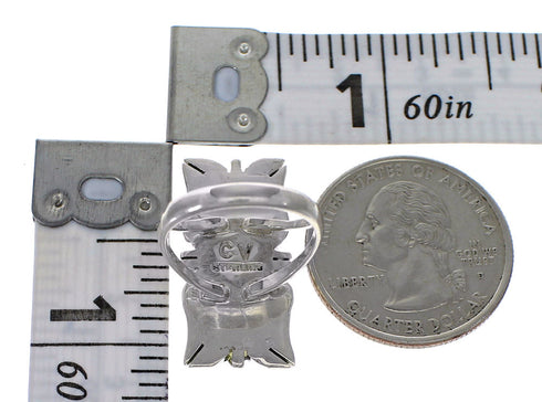 Southwest Turquoise Sterling Silver Ring Size 8 YX79981