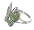 Turquoise And Silver Southwestern Butterfly Ring Size 6-1/4 YX80144