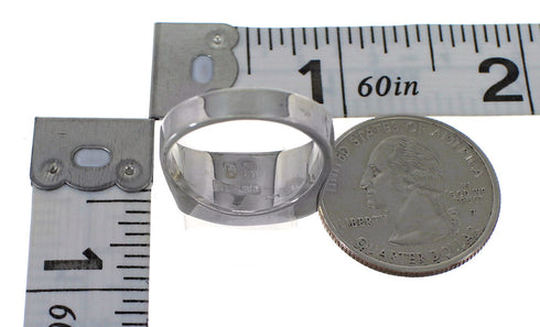 Southwest Turquoise Inlay Silver Ring Size 4-1/2 YX80346