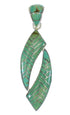 Sterling Silver Southwest Turquoise Inlay Pendant MX65169