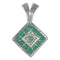 Southwest Turquoise Inlay Silver Jewelry Pendant MX65207