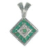 Southwest Turquoise Inlay Silver Jewelry Pendant MX65207
