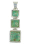 Turquoise Inlay And Genuine Sterling Silver Pendant MX65236