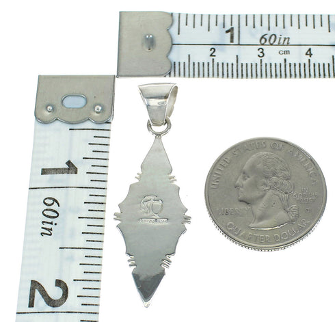 Southwest Turquoise And Silver Pendant MX65288