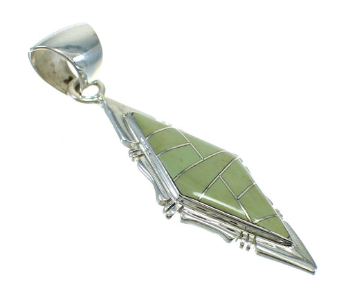 Turquoise Inlay Sterling Silver Pendant MX65294