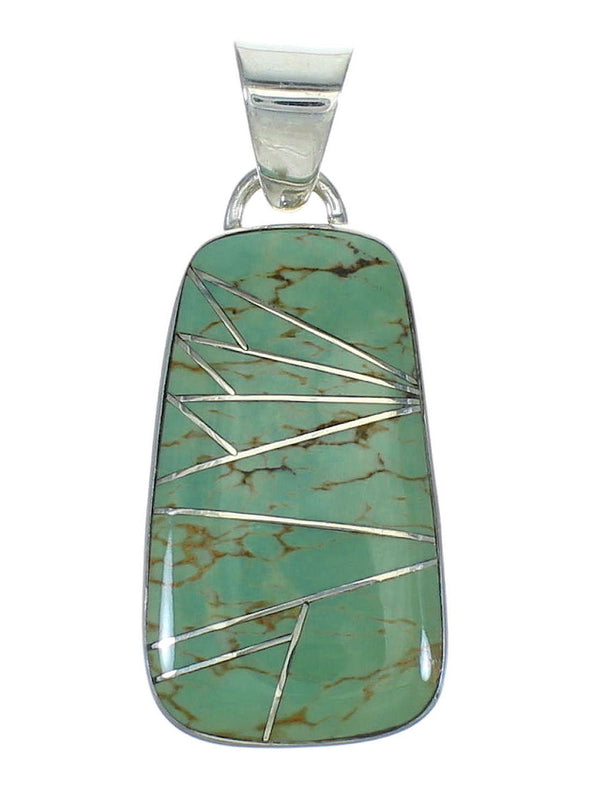 Authentic Sterling Silver Southwest Turquoise Pendant MX65324