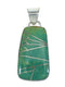 Sterling Silver Southwest Turquoise Inlay Pendant MX65326