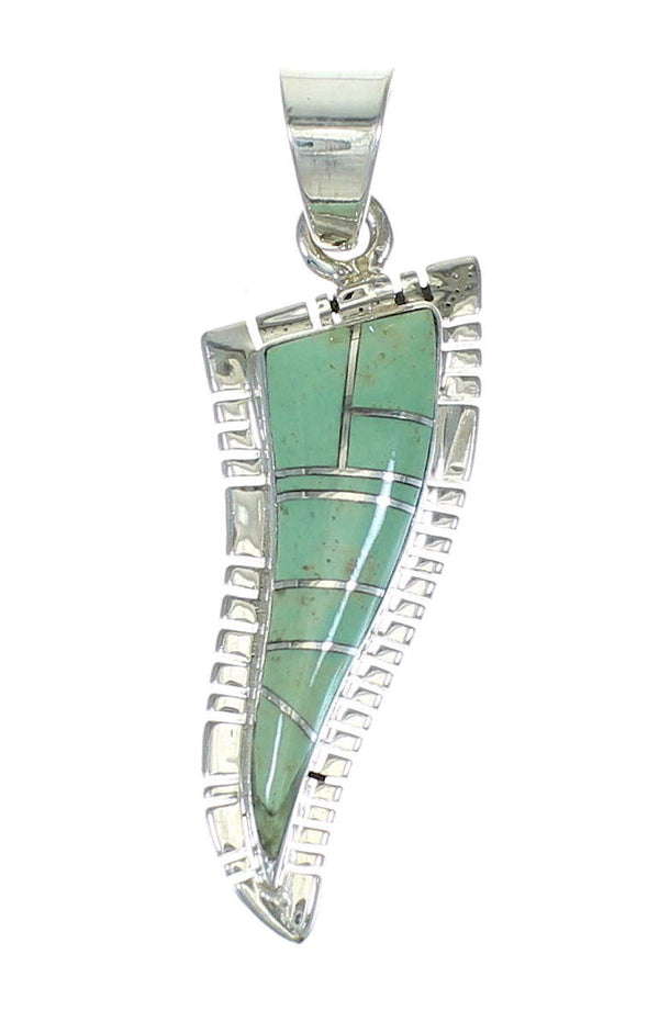 Silver And Turquoise Southwest Pendant MX65352