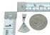 Southwest Turquoise Silver Jewelry Pendant MX65359