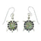 Opal And Turquoise Southwest Silver Turtle Hook Dangle Earrings MX65072