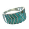 Southwestern Turquoise Silver Ring Size 5-3/4 YX79255