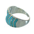 Southwest Turquoise And Sterling Silver Ring Size 6-1/4 YX79272