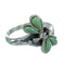 Turquoise Inlay Silver Southwest Dragonfly Ring Size 8-1/4 AX79459