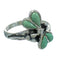 Turquoise Southwestern Silver Dragonfly Ring Size 7-1/4 AX79471