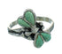Turquoise Southwestern Silver Dragonfly Ring Size 7-1/4 AX79471