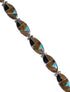 Genuine Sterling Silver Southwest Multicolor Link Bracelet AX65928