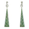 Genuine Sterling Silver Turquoise Southwest Post Dangle Earrings VX64250
