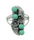 Silver Turquoise Southwest Flower Ring Size 5-1/4 YX81022