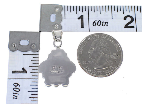 Multicolor Genuine Sterling Silver Southwest Pendant MX64794