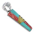 Southwest Multicolor Inlay Silver Pendant MX64799