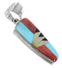 Sterling Silver Southwest Multicolor Pendant MX64813