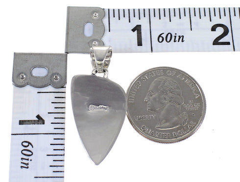 Silver Southwest Multicolor Inlay Pendant MX64818