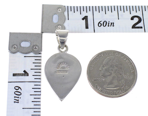 Sterling Silver Tear Drop Multicolor Jewelry Pendant MX64824